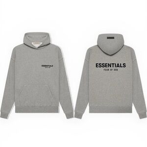 Fear of God Essentials Heather Gray Hoodie